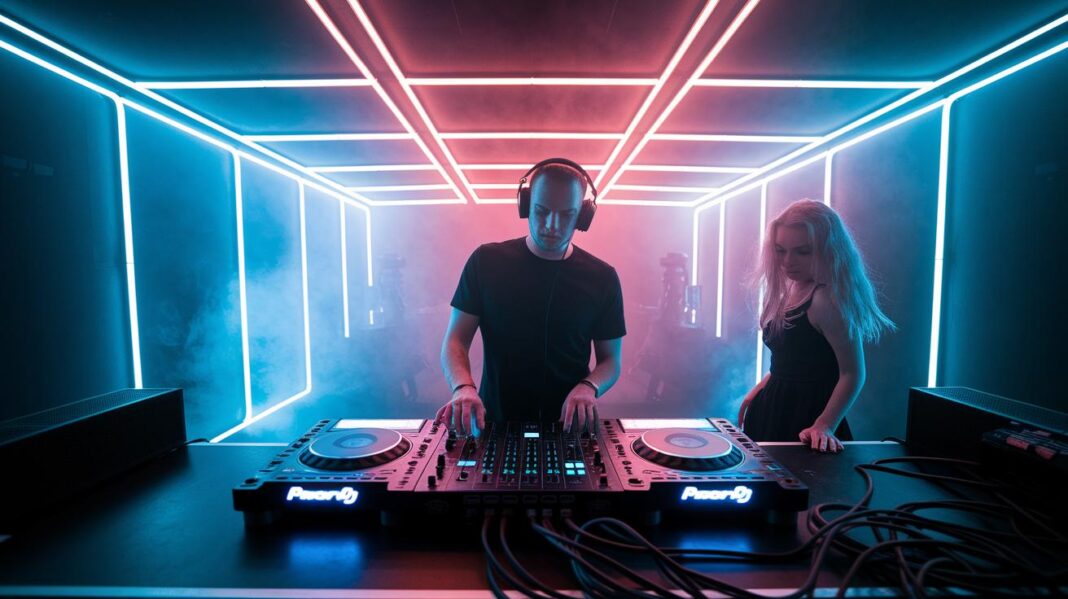 Dark Techno Music Energizes Nightly Beats